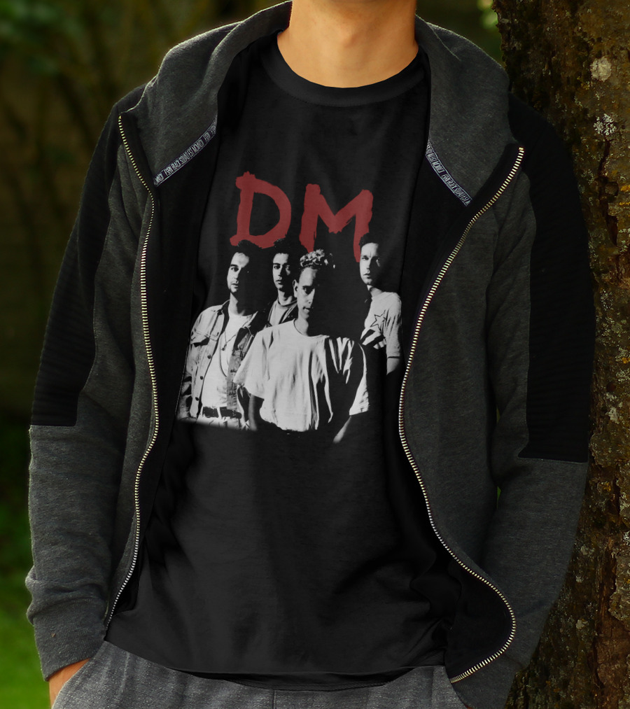 Dm Depeche Mode 11 Band Members Black And White T-Shirt
