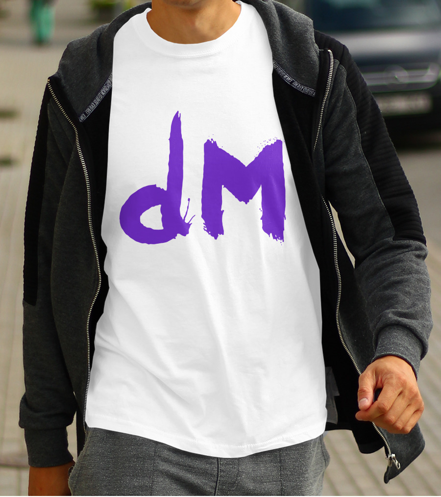 Depeche Mode Dm 5 Purple Brushstroke T-Shirt