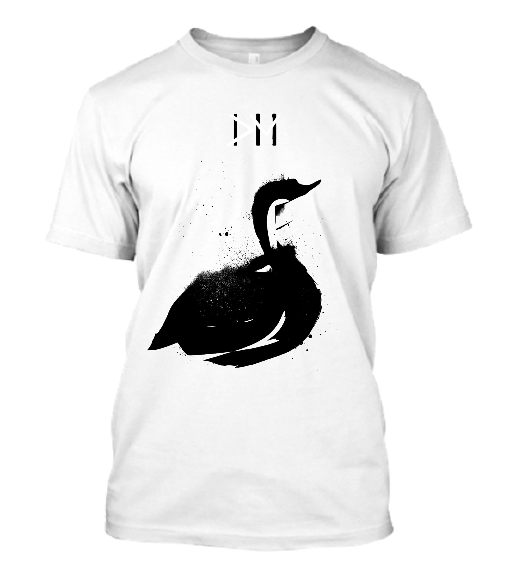 Depeche Mode 7 Abstract Black Swan Stencil Theme Vintage Style T-Shirt