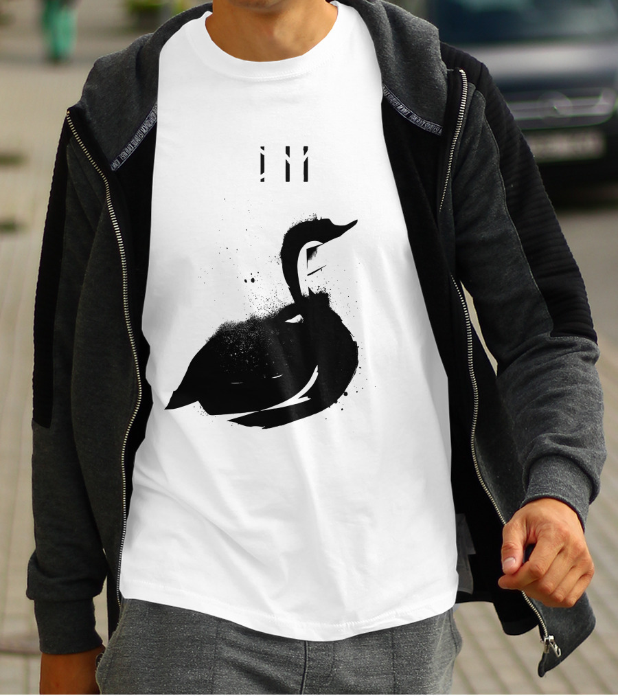 Depeche Mode 7 Abstract Black Swan Stencil Theme Vintage Style T-Shirt