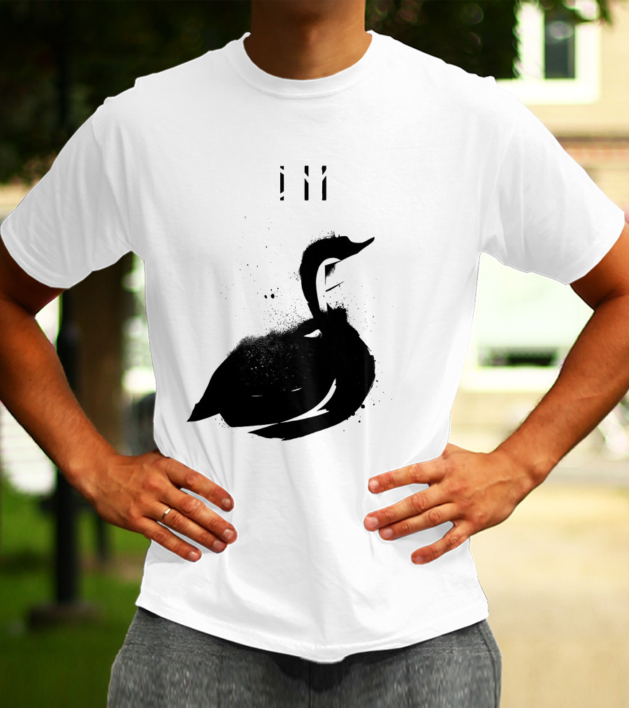 Depeche Mode 7 Abstract Black Swan Stencil Theme Vintage Style T-Shirt