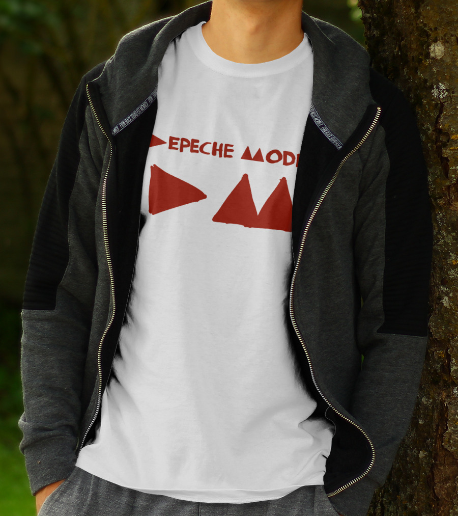 Depeche Mode Triangle Symbol Red Theme T-Shirt