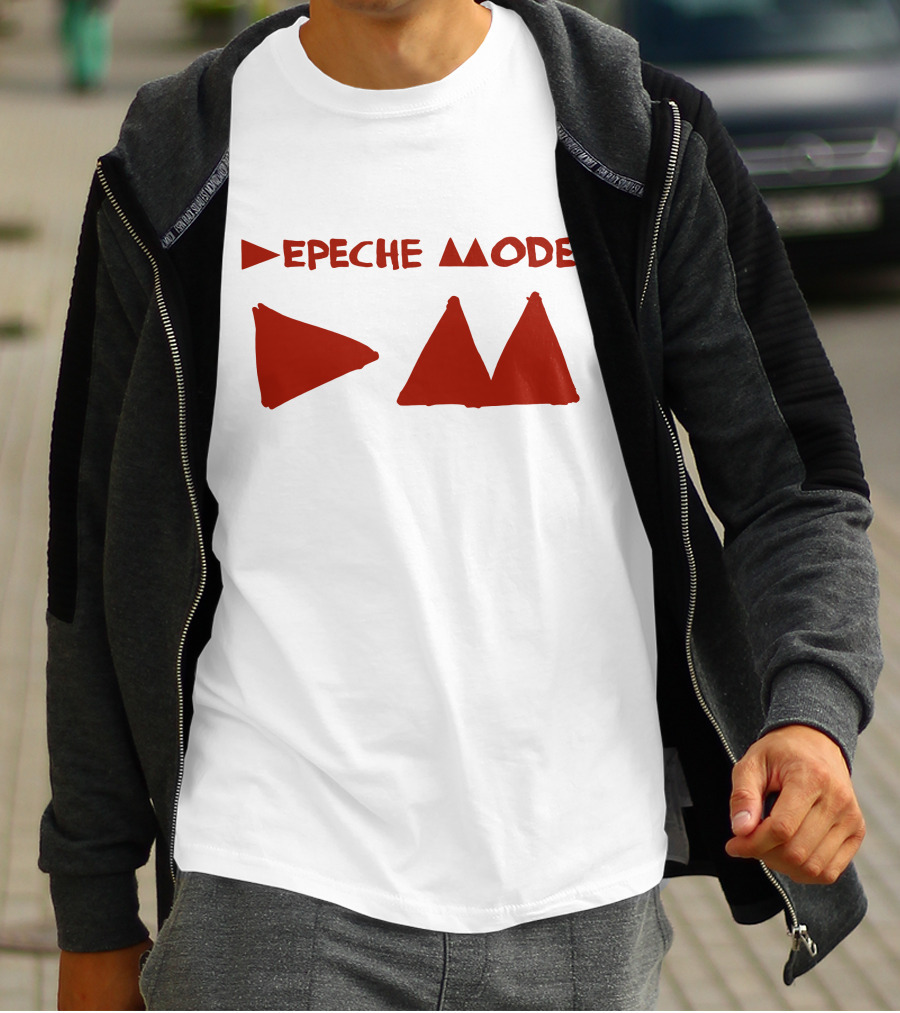 Depeche Mode Triangle Symbol Red Theme T-Shirt