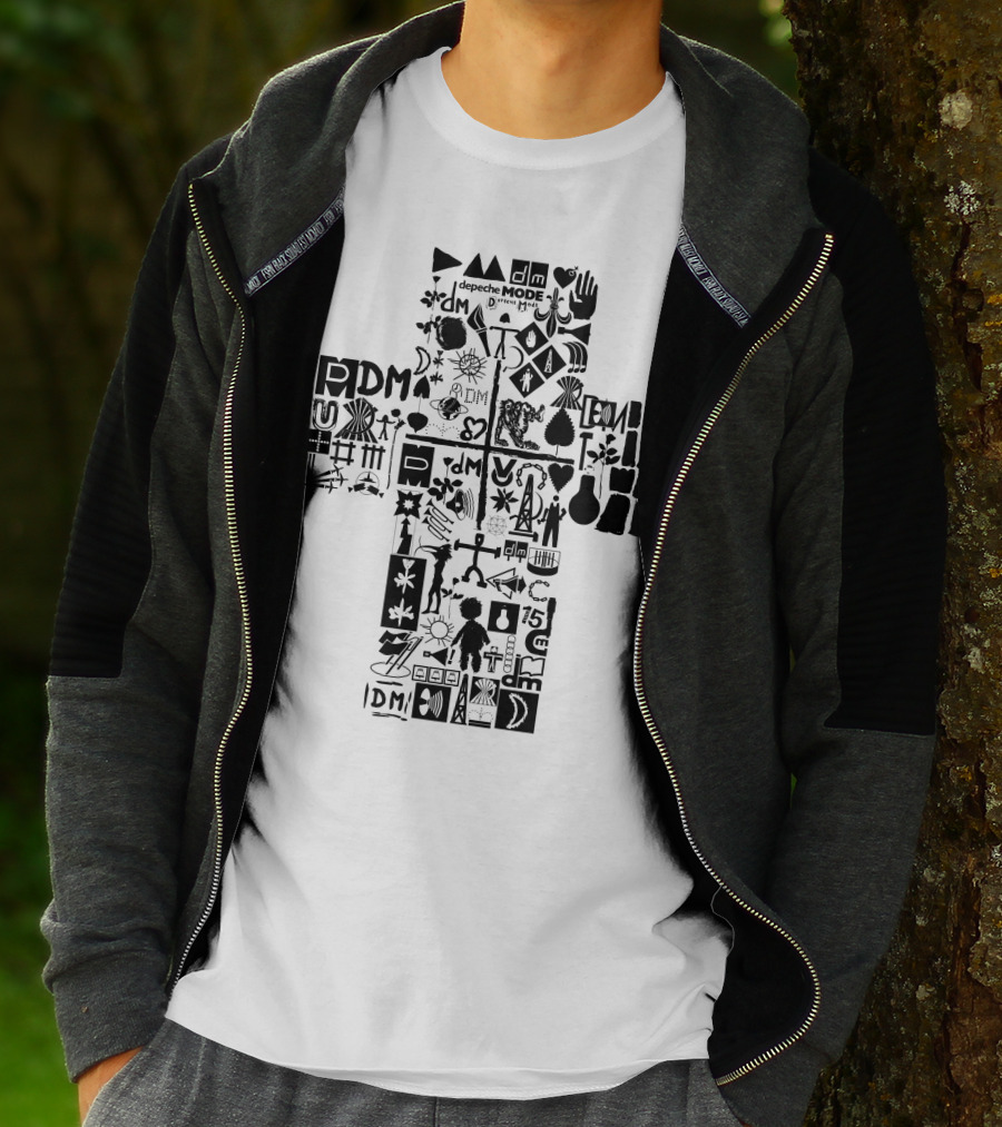 Depeche Mode Dm 14 Iconic Symbols And Logos Collection T-Shirt