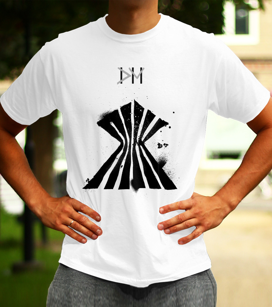 Dpm Org Dm Striped Abstract Symbol T-Shirt