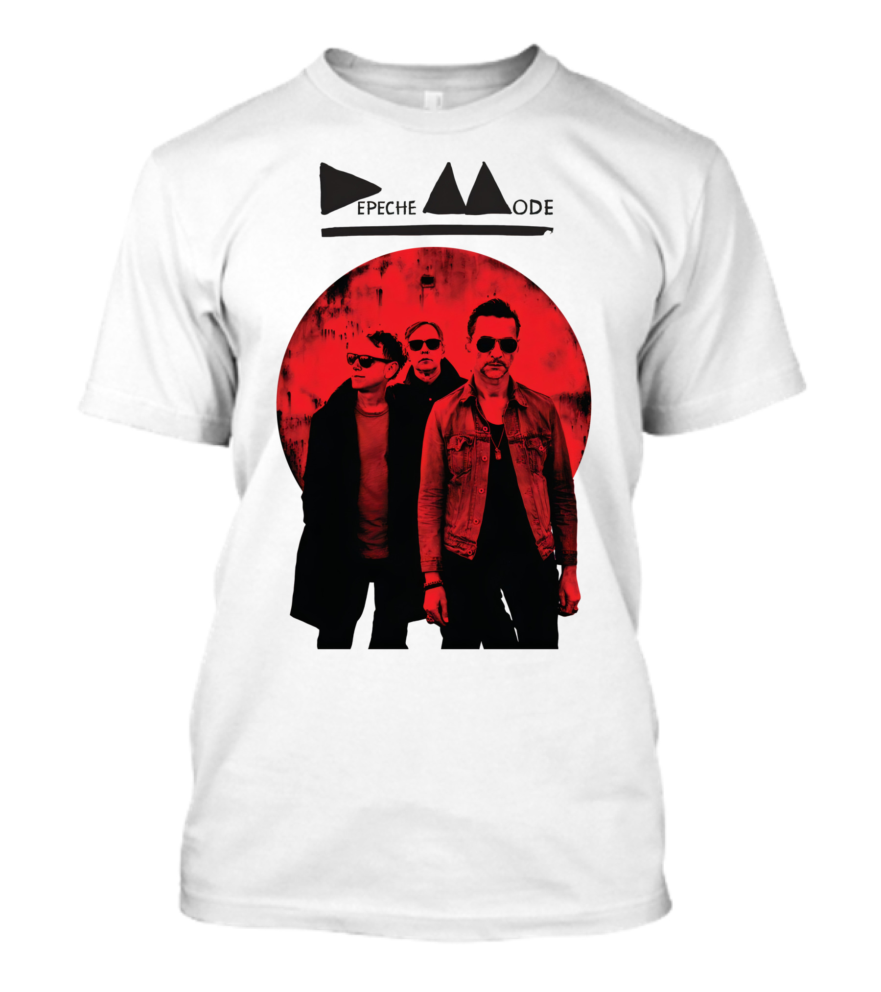 Depeche Mode Band Red Circle T-Shirt