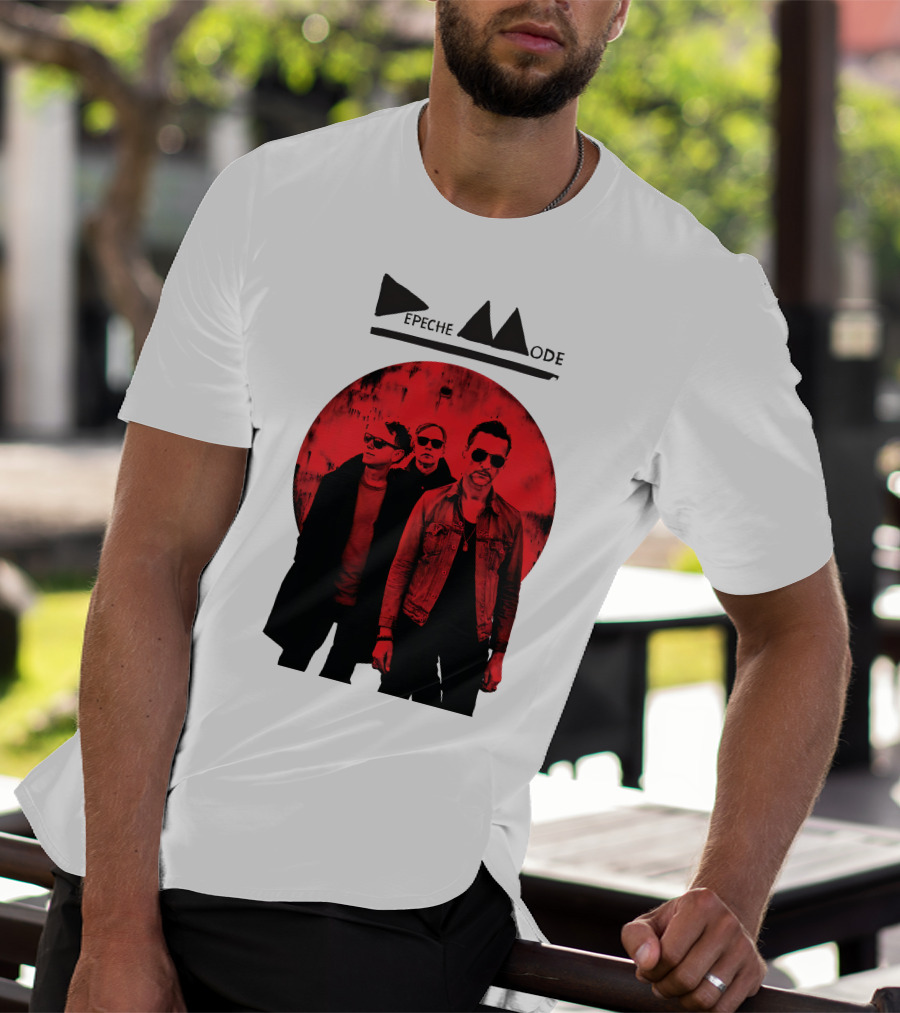 Depeche Mode Band Red Circle T-Shirt