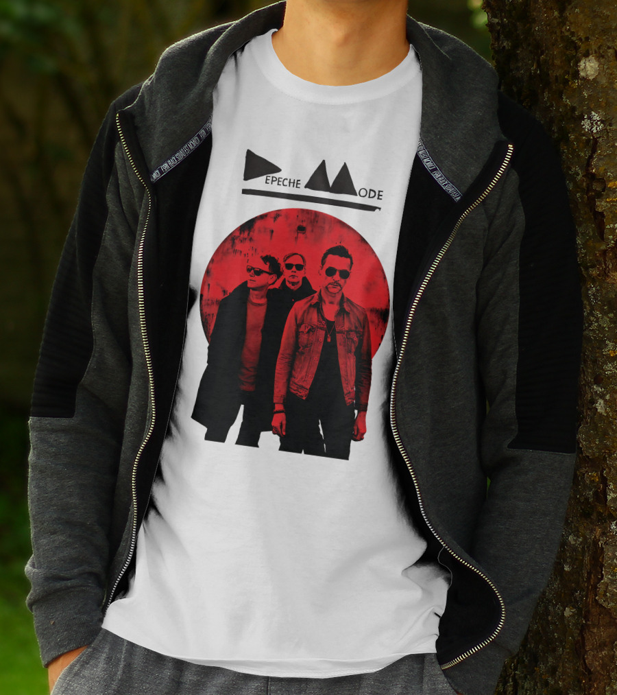 Depeche Mode Band Red Circle T-Shirt