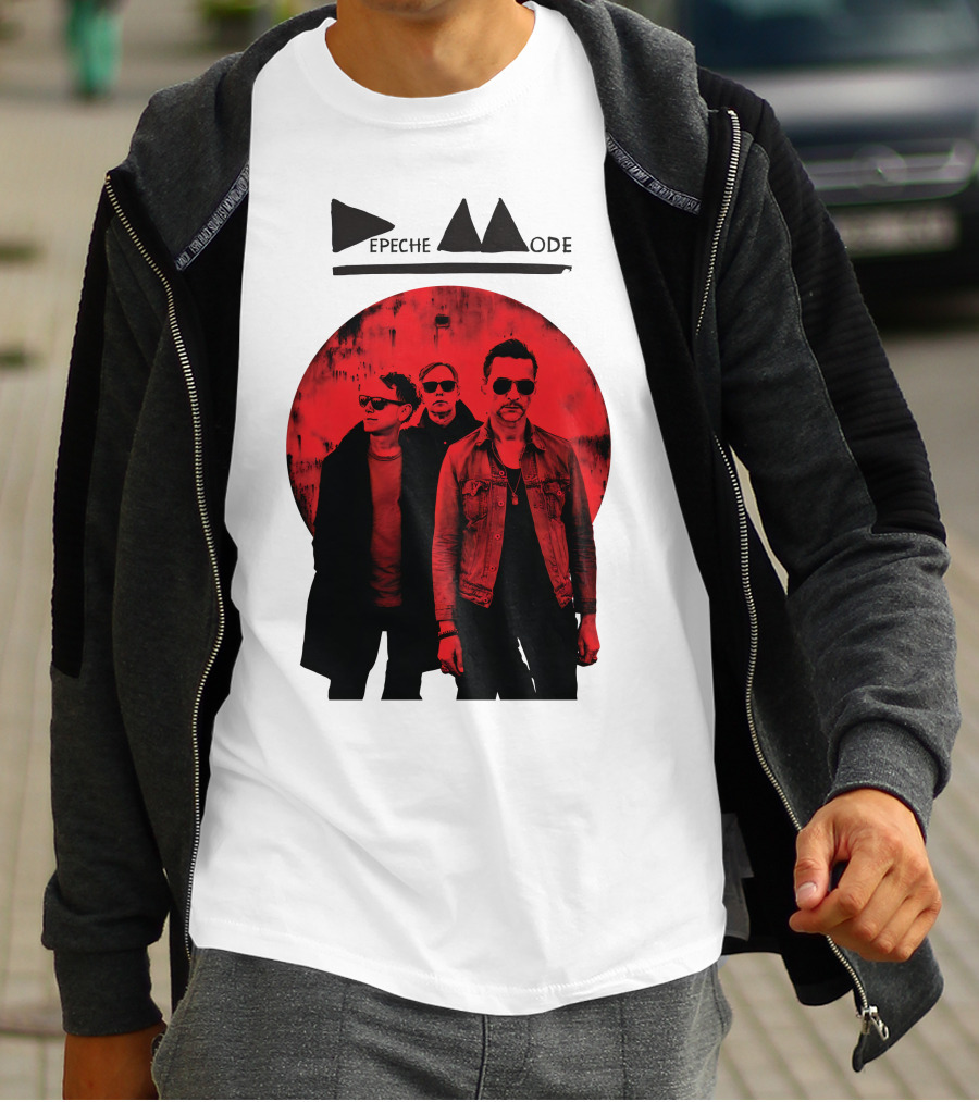 Depeche Mode Band Red Circle T-Shirt