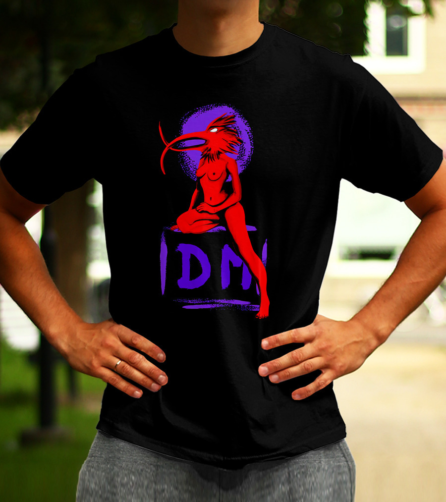 Dpm Idm Bird-Headed Woman Sitting Art T-Shirt