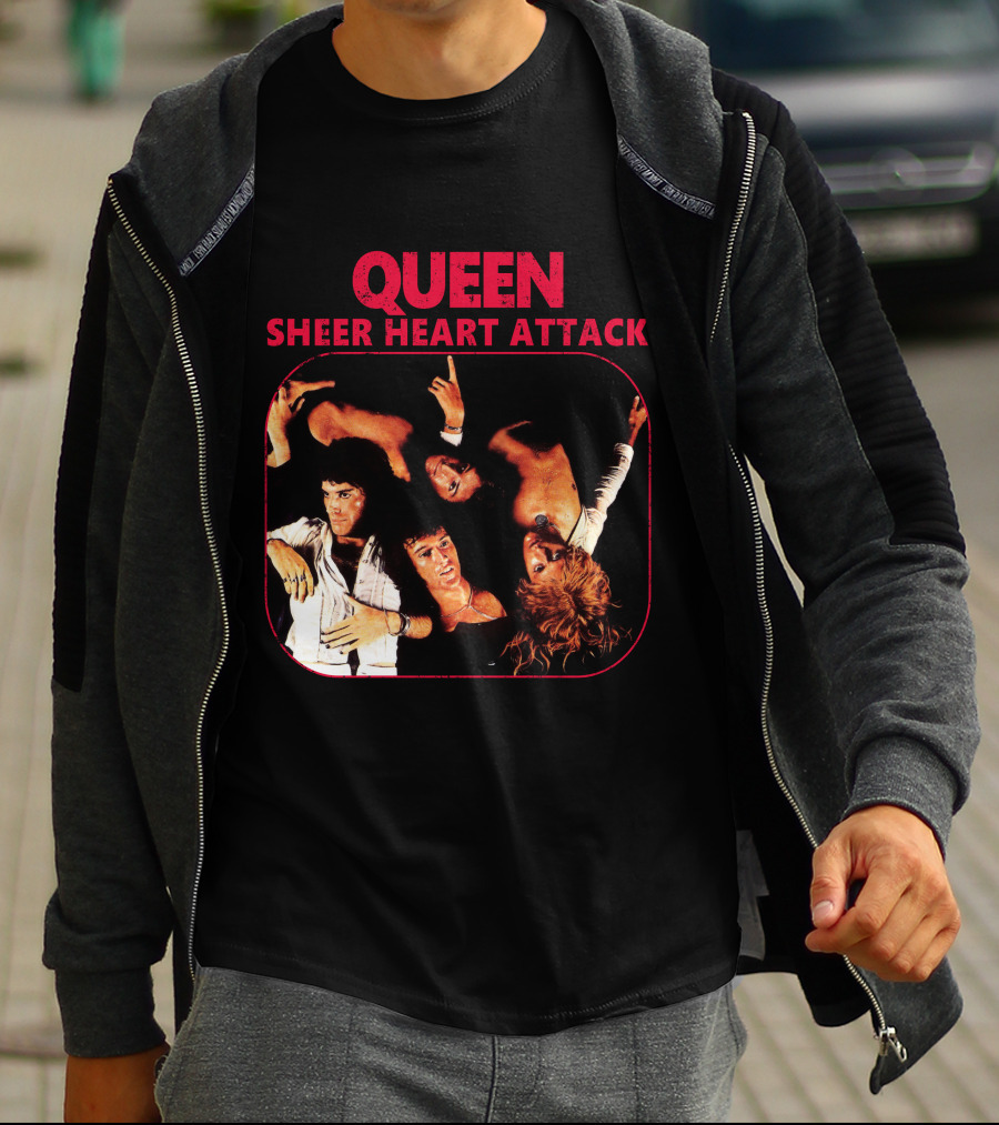 Queen Sheer Heart Attack Album Cover T-Shirt