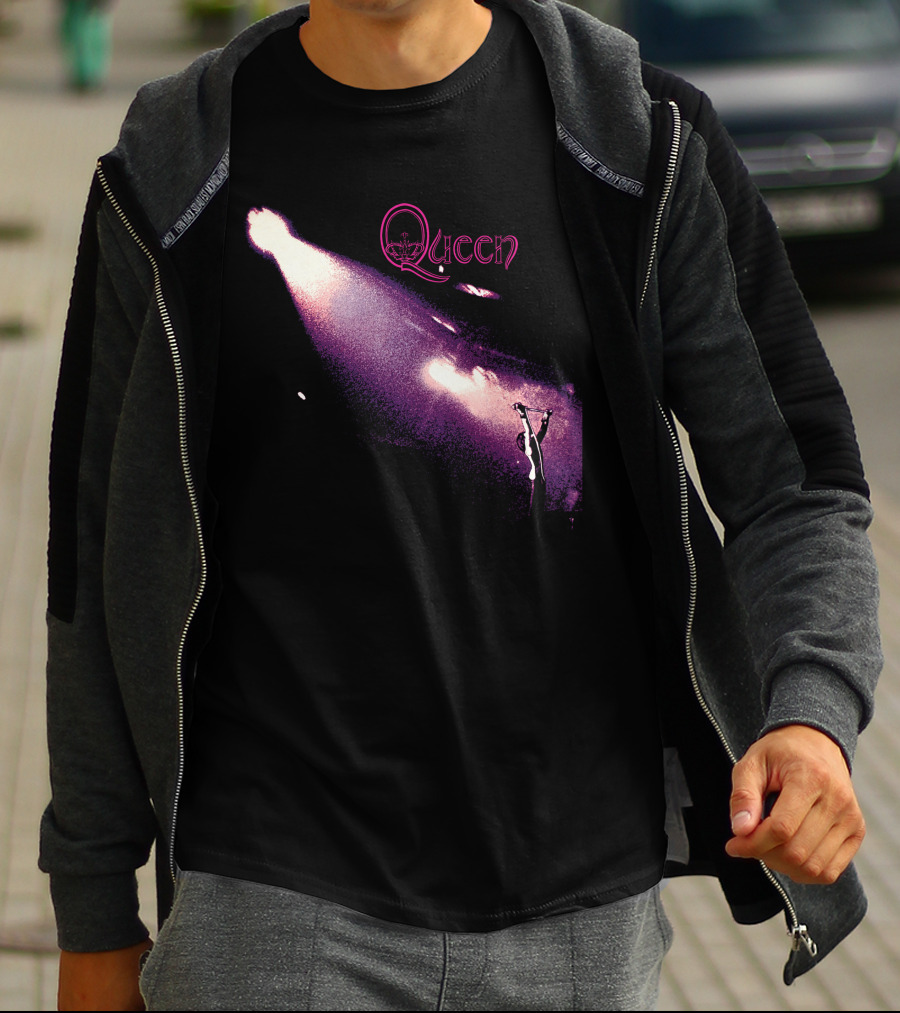 Queen Live Concert Stage Performance Spotlight Vibrant Night Scene T-Shirt