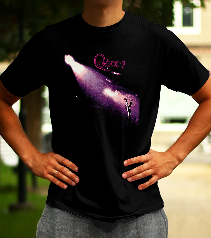 Queen Live Concert Stage Performance Spotlight Vibrant Night Scene T-Shirt