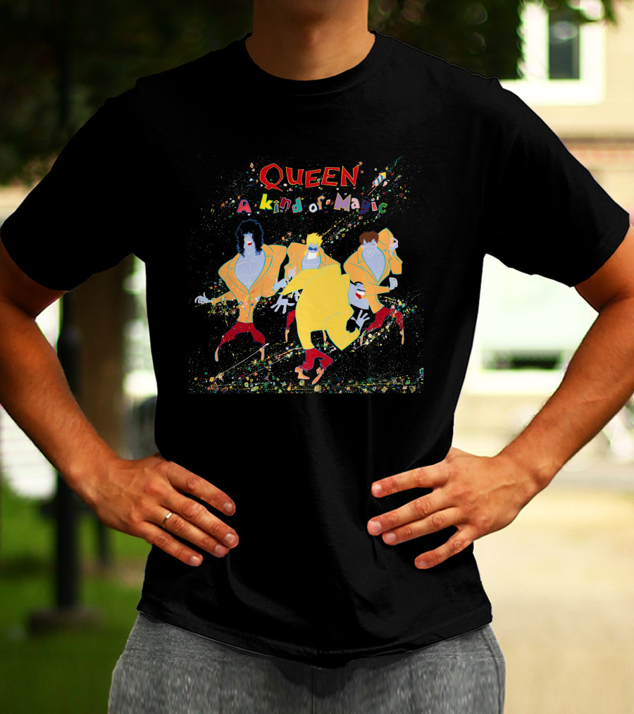 Queen A Kind Of Magic Album Art Characters T-Shirt