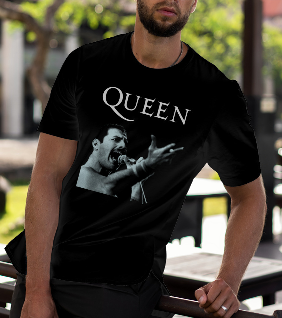 Queen Freddie Mercury Singing Iconic Pose T-Shirt