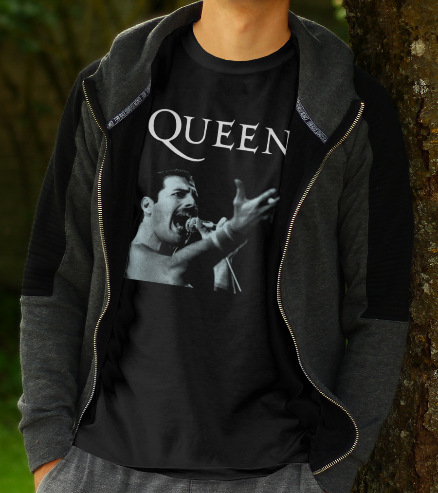 Queen Freddie Mercury Singing Iconic Pose T-Shirt