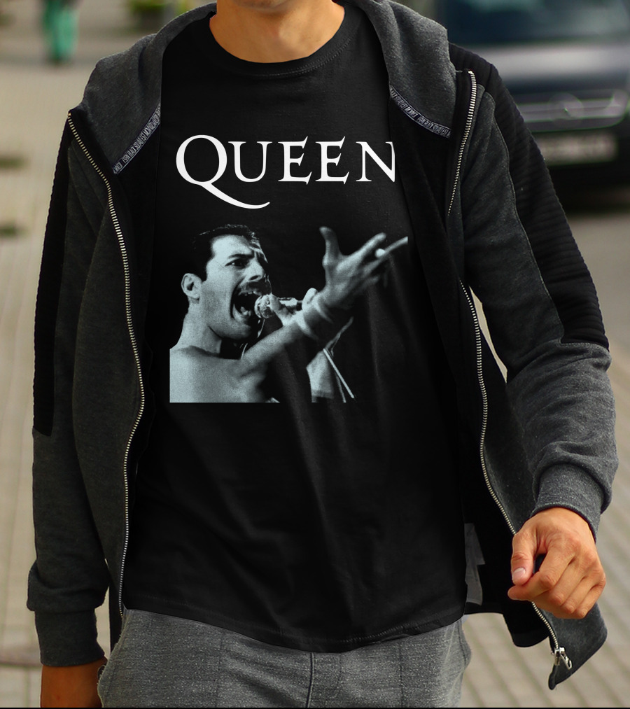 Queen Freddie Mercury Singing Iconic Pose T-Shirt