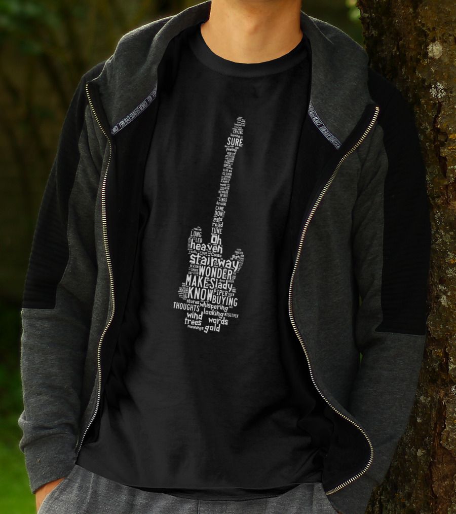 Stairway To Heaven Guitar Word Art Lzp T-Shirt