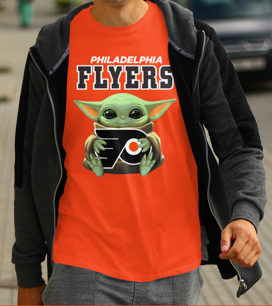 Philadelphia Flyers Baby Yoda T-Shirt