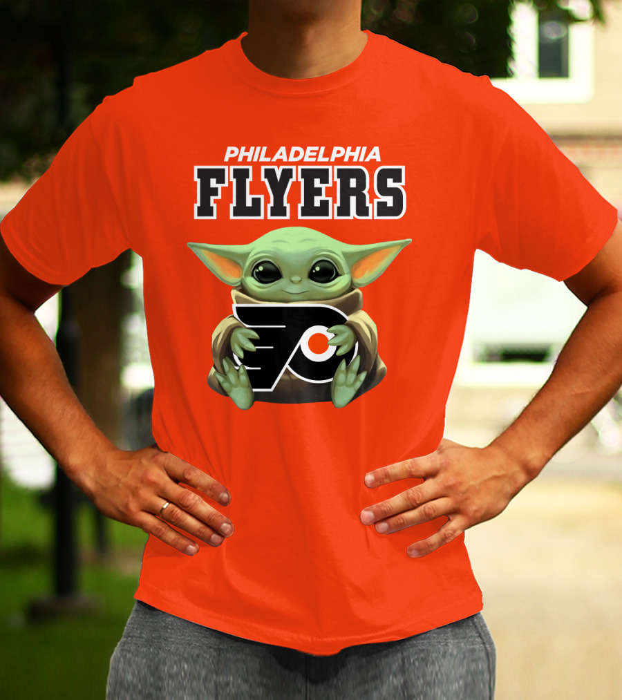 Philadelphia Flyers Baby Yoda T-Shirt