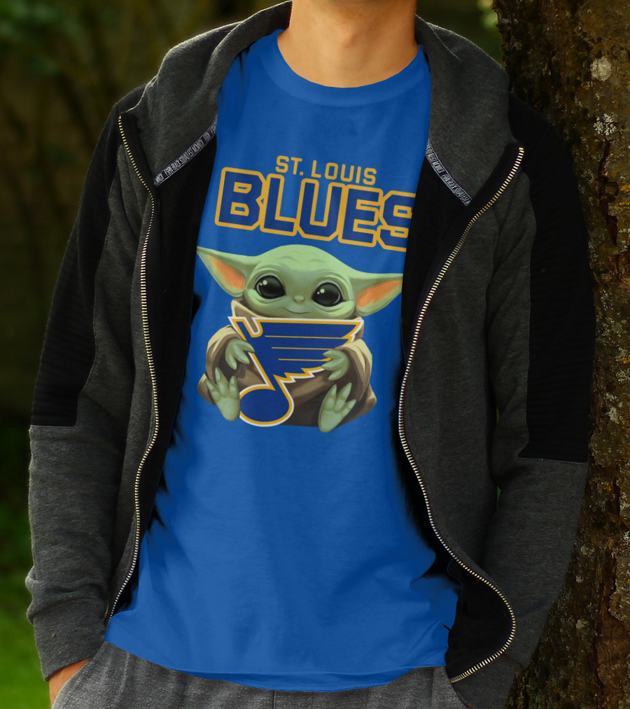 St. Louis Blues Baby Yoda T-Shirt