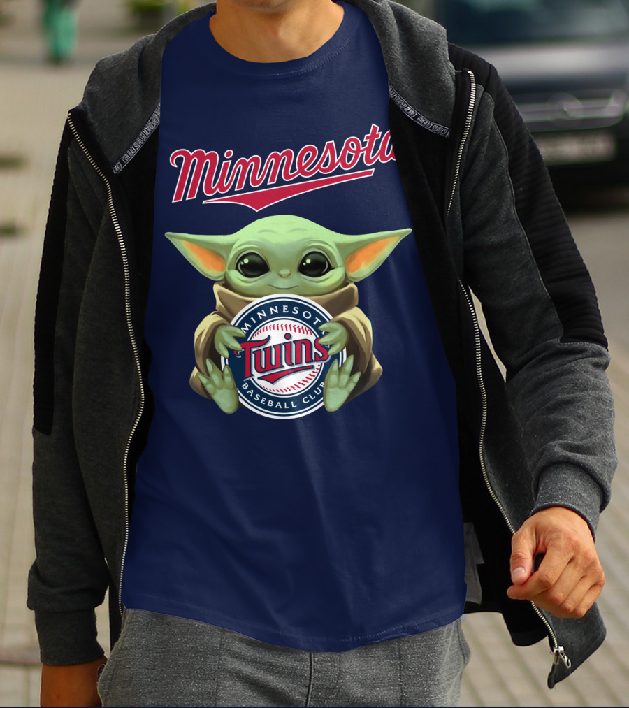Minnesota Twins Baby Yoda Minnesota Baseball Club T-Shirt