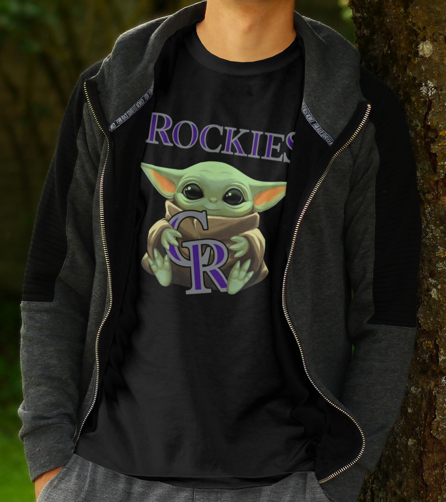 Baby Yoda Rockies CR T-Shirt