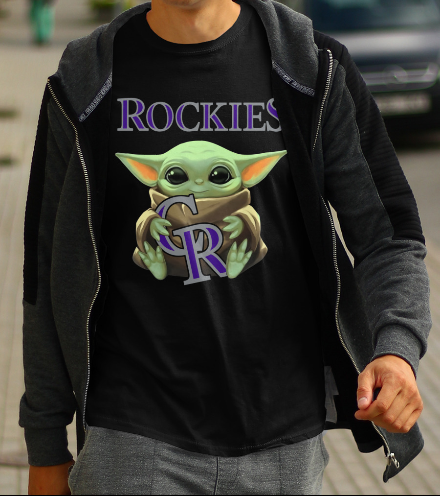 Baby Yoda Rockies CR T-Shirt