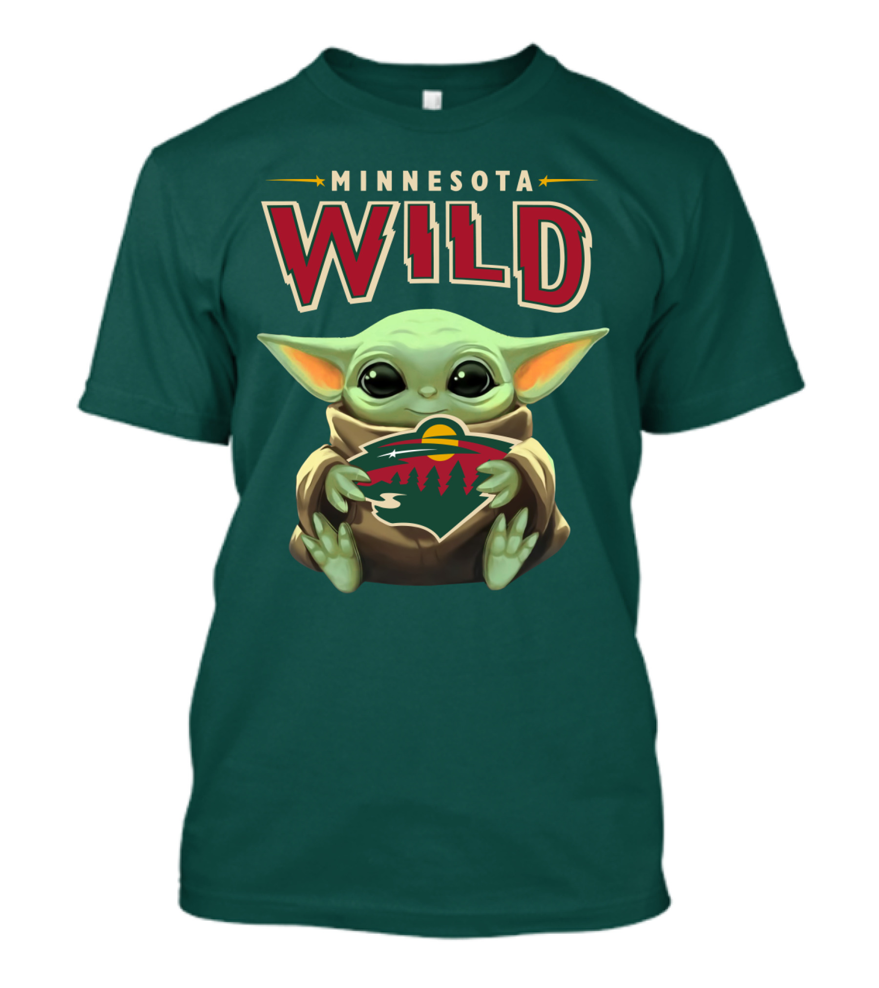 Minnesota Wild Baby Yoda T-Shirt