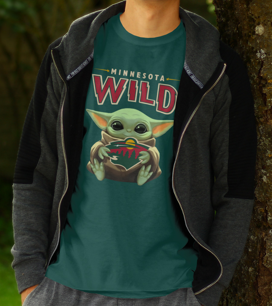 Minnesota Wild Baby Yoda T-Shirt