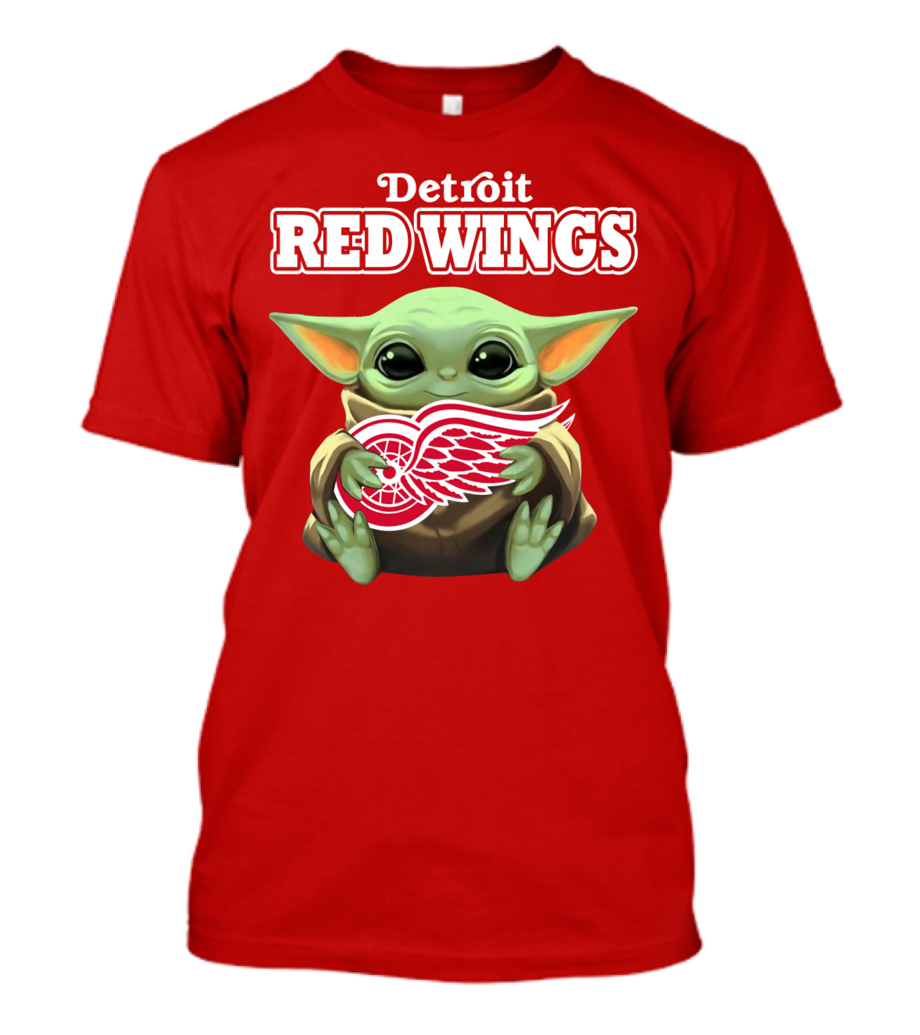 Detroit Red Wings Baby Yoda T-Shirt