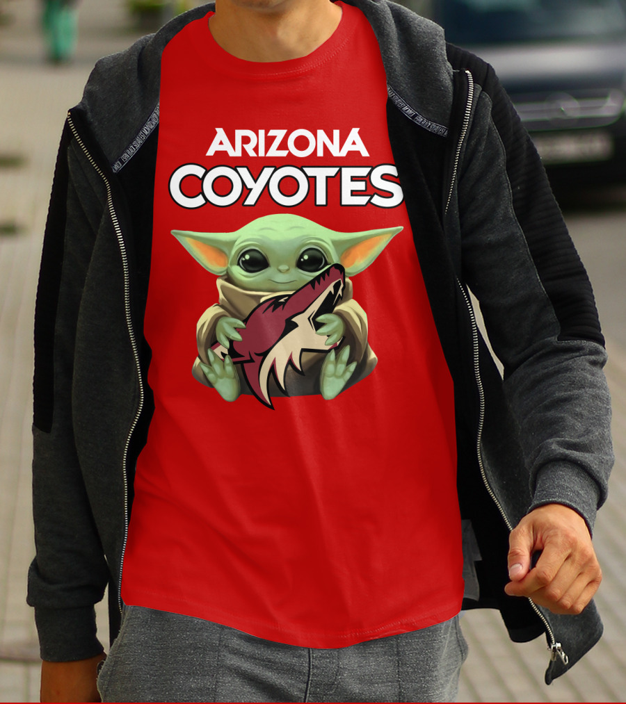 Arizona Coyotes Baby Yoda T-Shirt