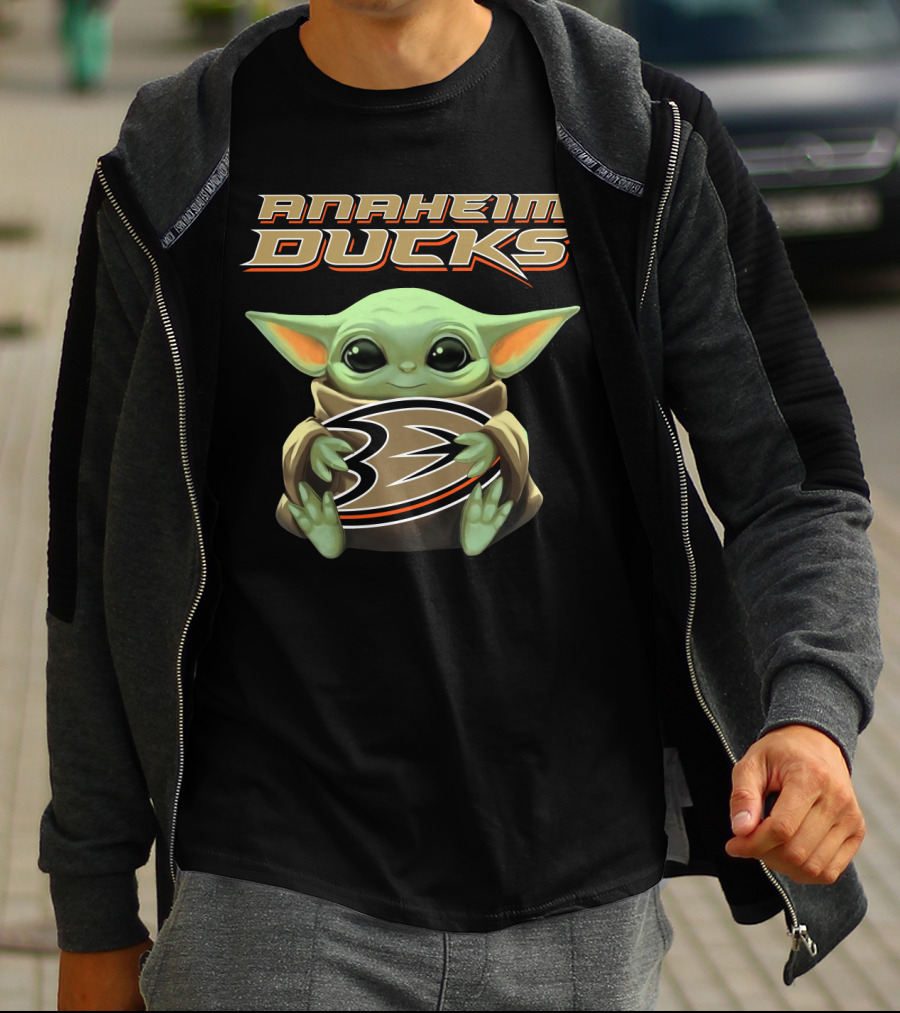 Anaheim Ducks Baby Yoda T-Shirt