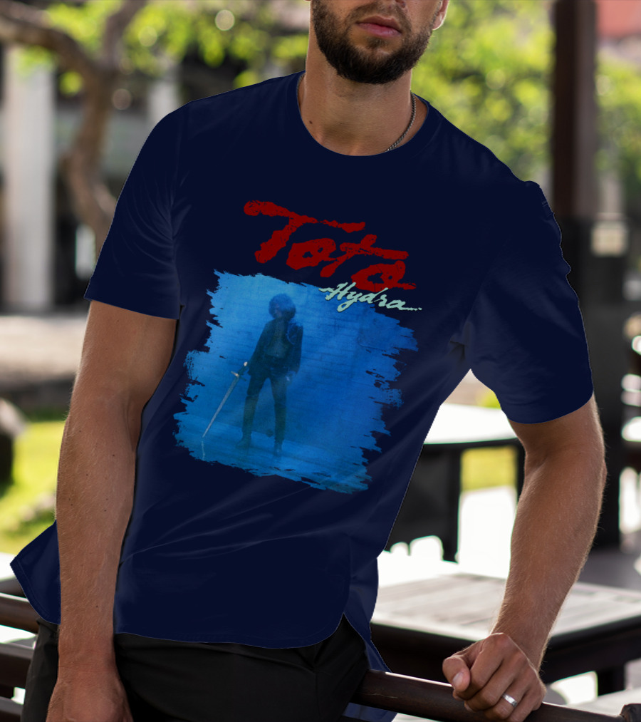Toto Hydra Sword Figure Blue Square T-Shirt