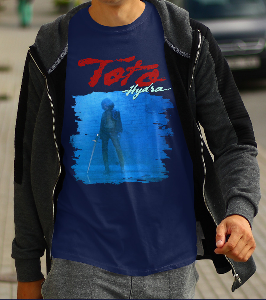 Toto Hydra Sword Figure Blue Square T-Shirt
