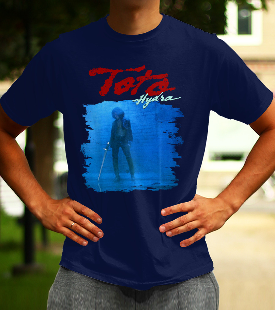 Toto Hydra Sword Figure Blue Square T-Shirt