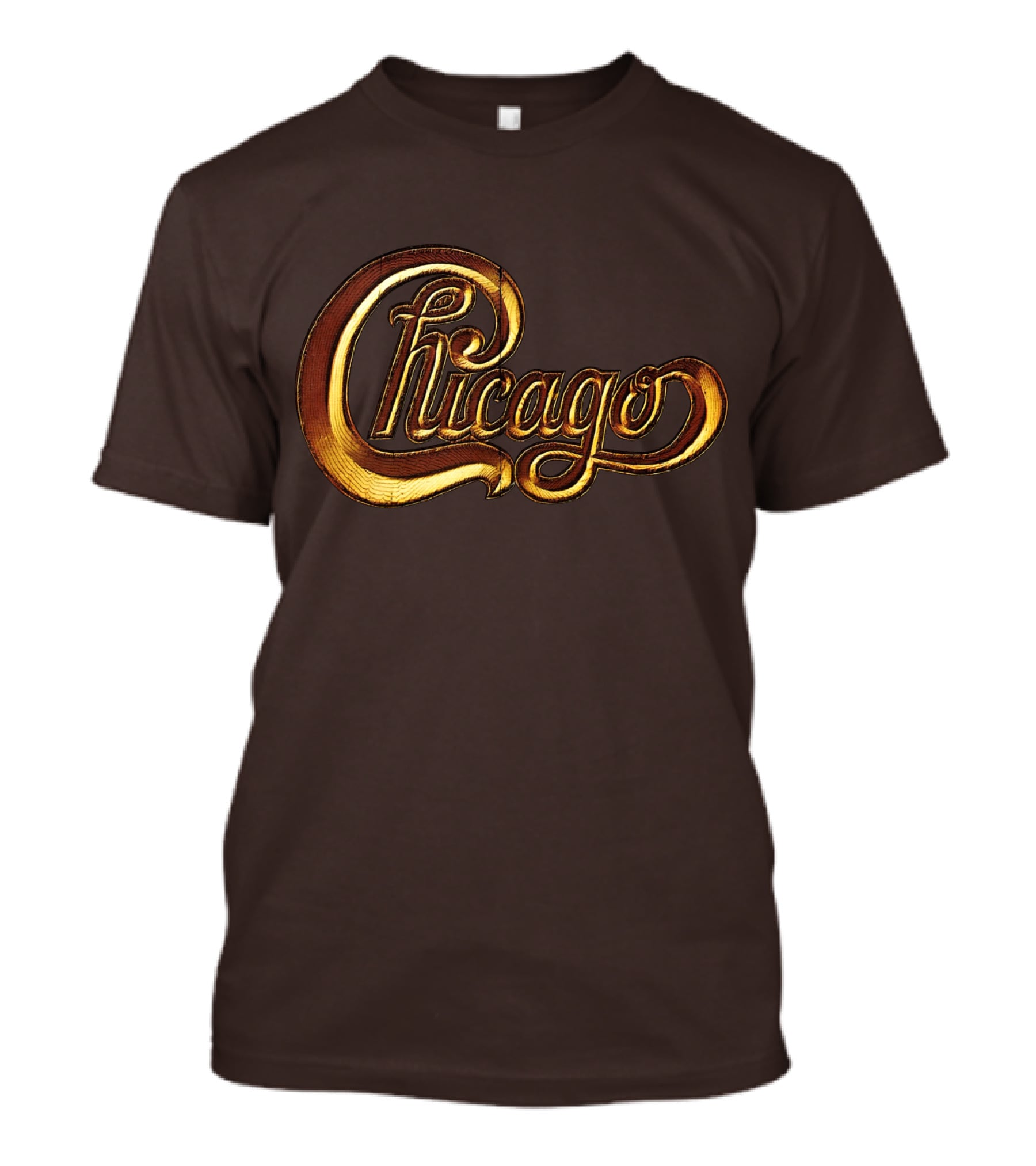 Chicago Band Script Gold T-Shirt