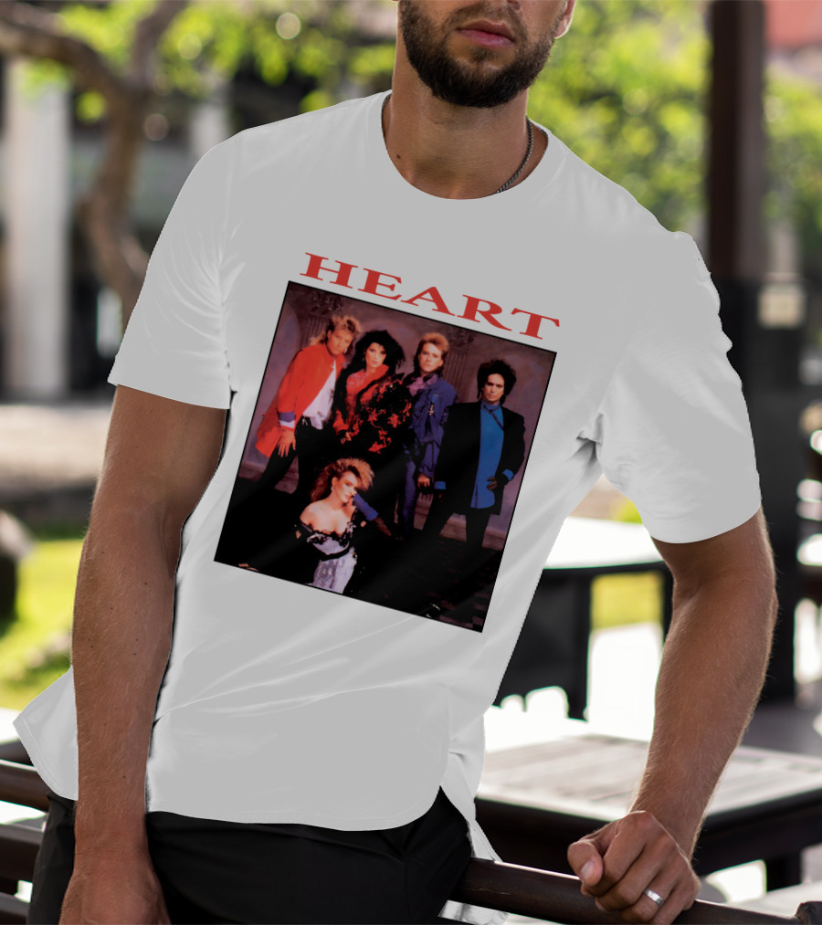 Heart Band Group Members Photograph T-Shirt