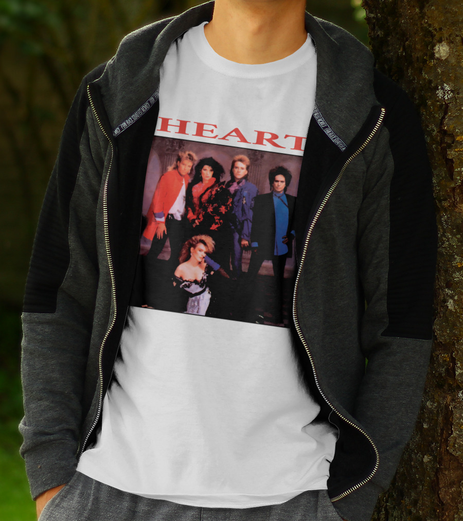 Heart Band Group Members Photograph T-Shirt