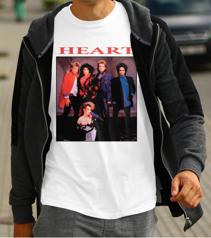 Heart Band Group Members Photograph T-Shirt