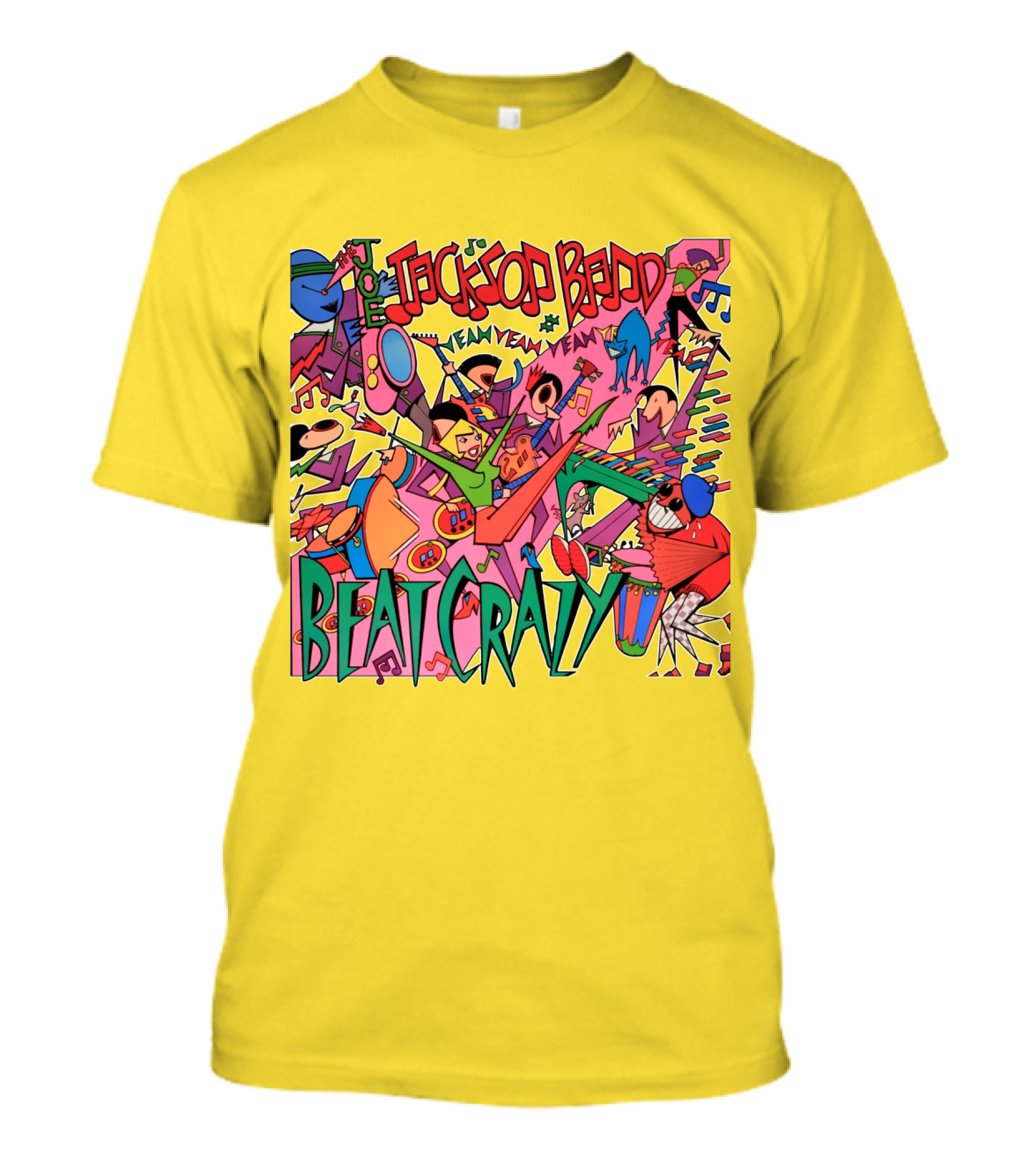 Joe Jackson Band Beat Crazy Colorful Music T-Shirt