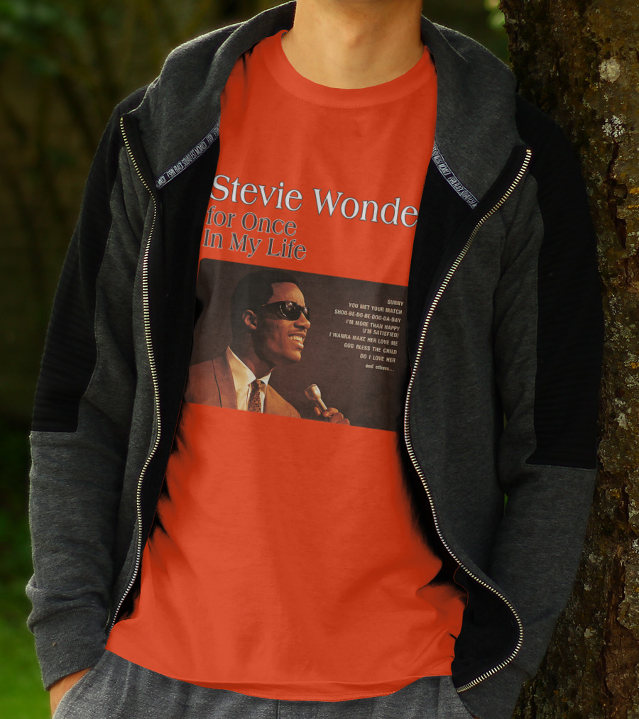 Stevie Wonder For Once In My Life Album Sunny You Met Your Match Songs T-Shirt