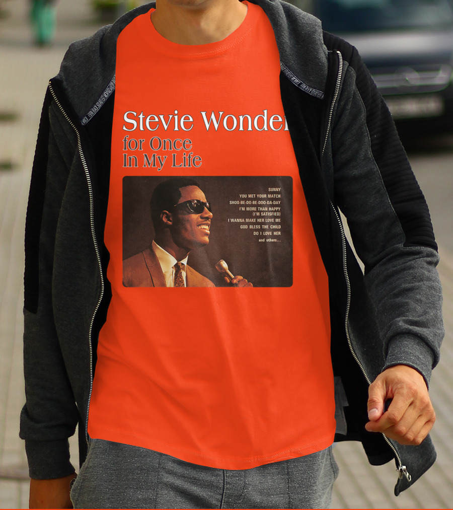 Stevie Wonder For Once In My Life Album Sunny You Met Your Match Songs T-Shirt