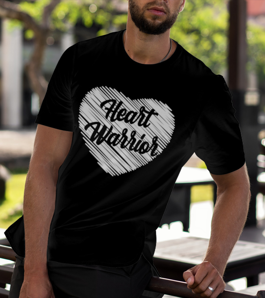 Heart Warrior Wear Red Heart Disease Awareness T-Shirt