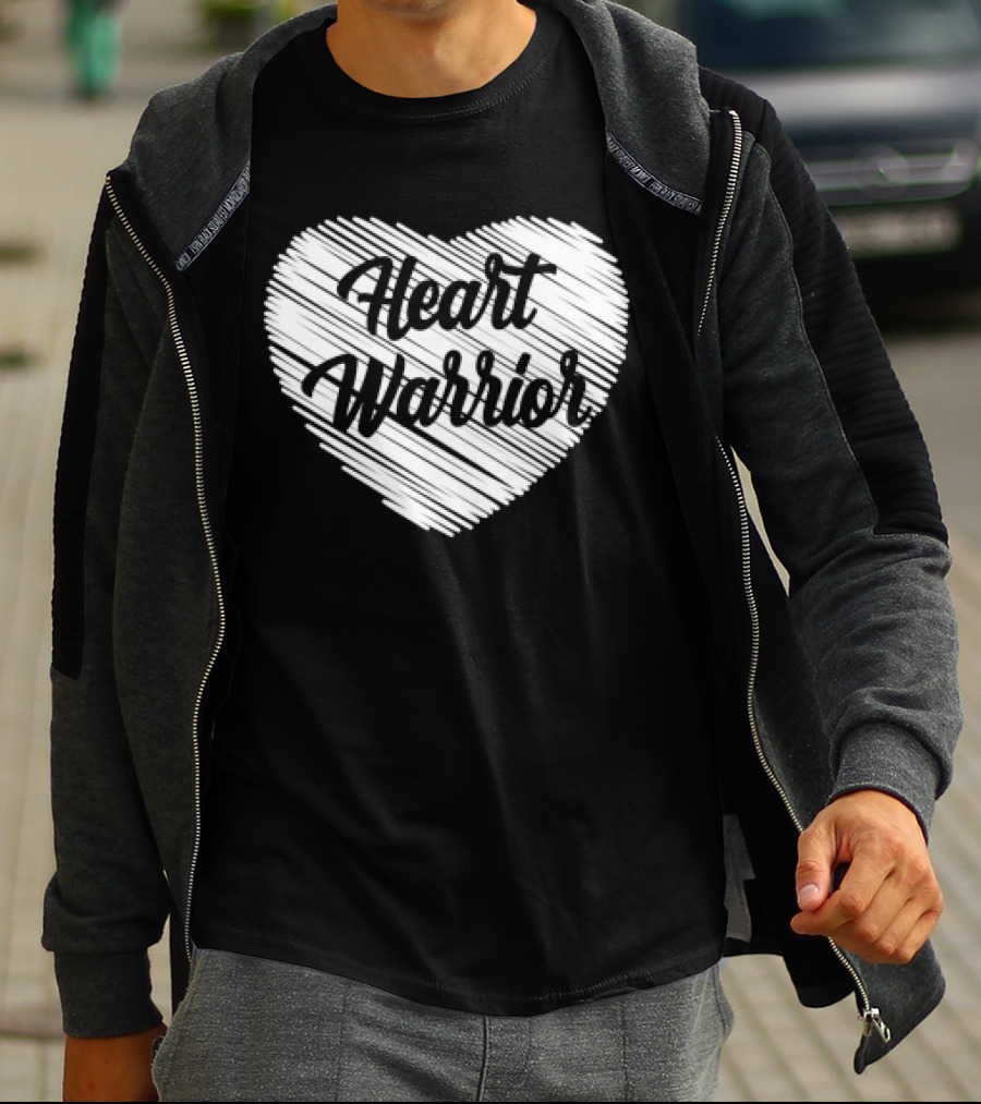 Heart Warrior Wear Red Heart Disease Awareness T-Shirt