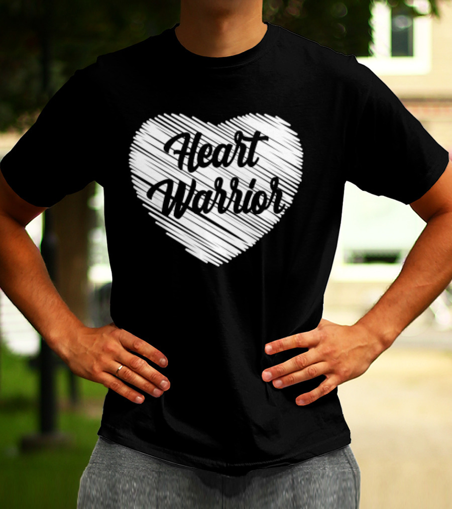 Heart Warrior Wear Red Heart Disease Awareness T-Shirt