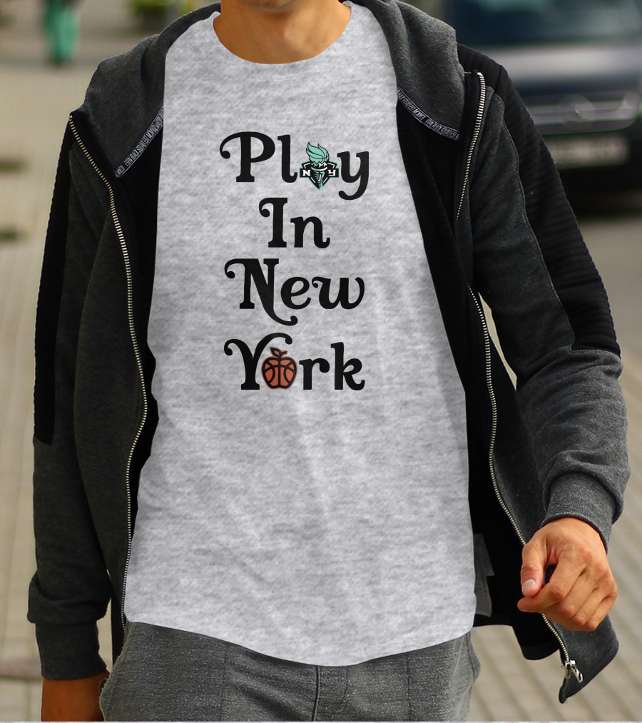 Play In New York Liberty Basketball Icon T-Shirt