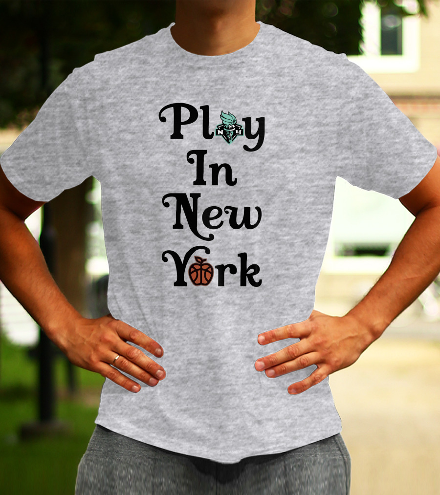 Play In New York Liberty Basketball Icon T-Shirt