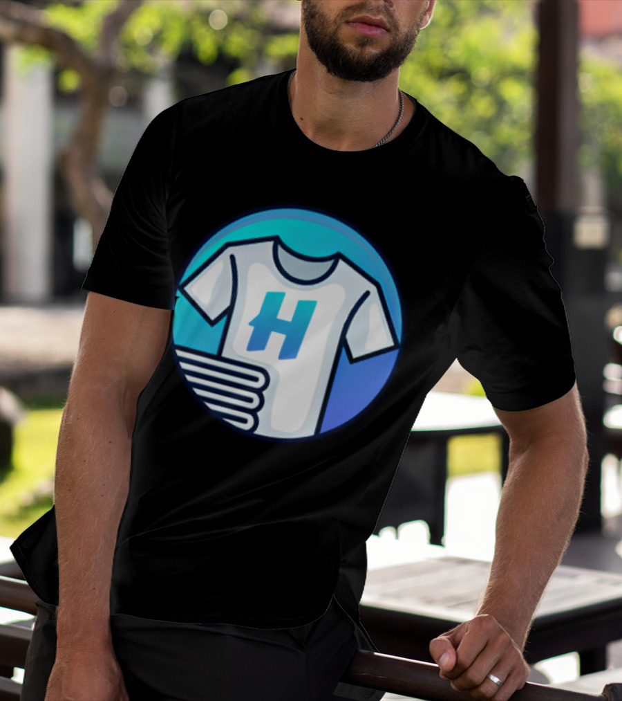 Hafrito H Logo On Shirt With Folded Laundry T-Shirt