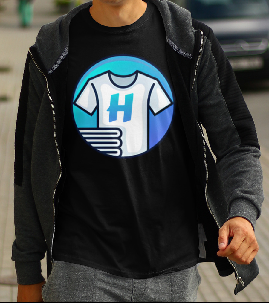 Hafrito H Logo On Shirt With Folded Laundry T-Shirt